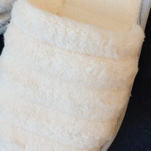 Papuci pufosi, bumbac 100% yvoire - imagine 2