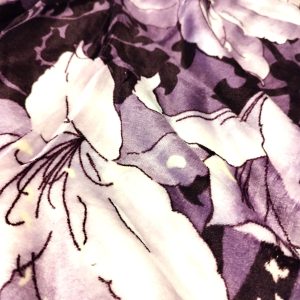 Patura pufoasa, COCOLINO 200x230cm - FLORI MOV - imagine 2