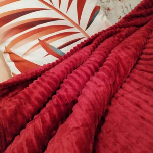 Patura pufoasa, COCOLINO LINES 200x240cm - Bordo - imagine 4