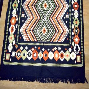 Covor tesut, cu doua fete, din bumbac, dimensiunea 100x300cm, HCA04 - imagine 7