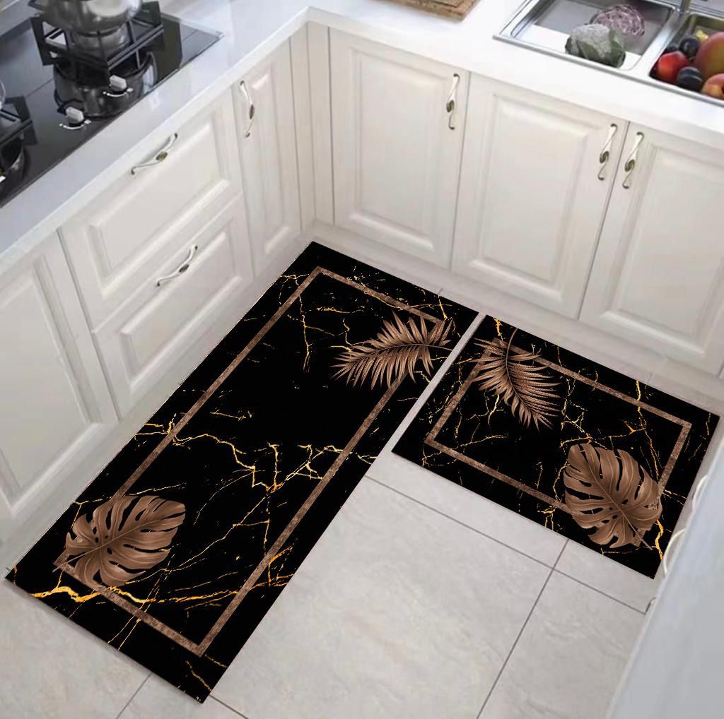 Set 2 Covoare bucatarie, antiderapante, din burete 50x60cm+50x120cm CBB08