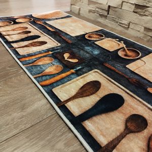 Set 2 Covoare bucatarie, antiderapante, din burete 50x60cm+50x120cm CBB01 - imagine 4
