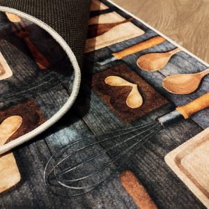 Set 2 Covoare bucatarie, antiderapante, din burete 50x60cm+50x120cm CBB01 - imagine 5