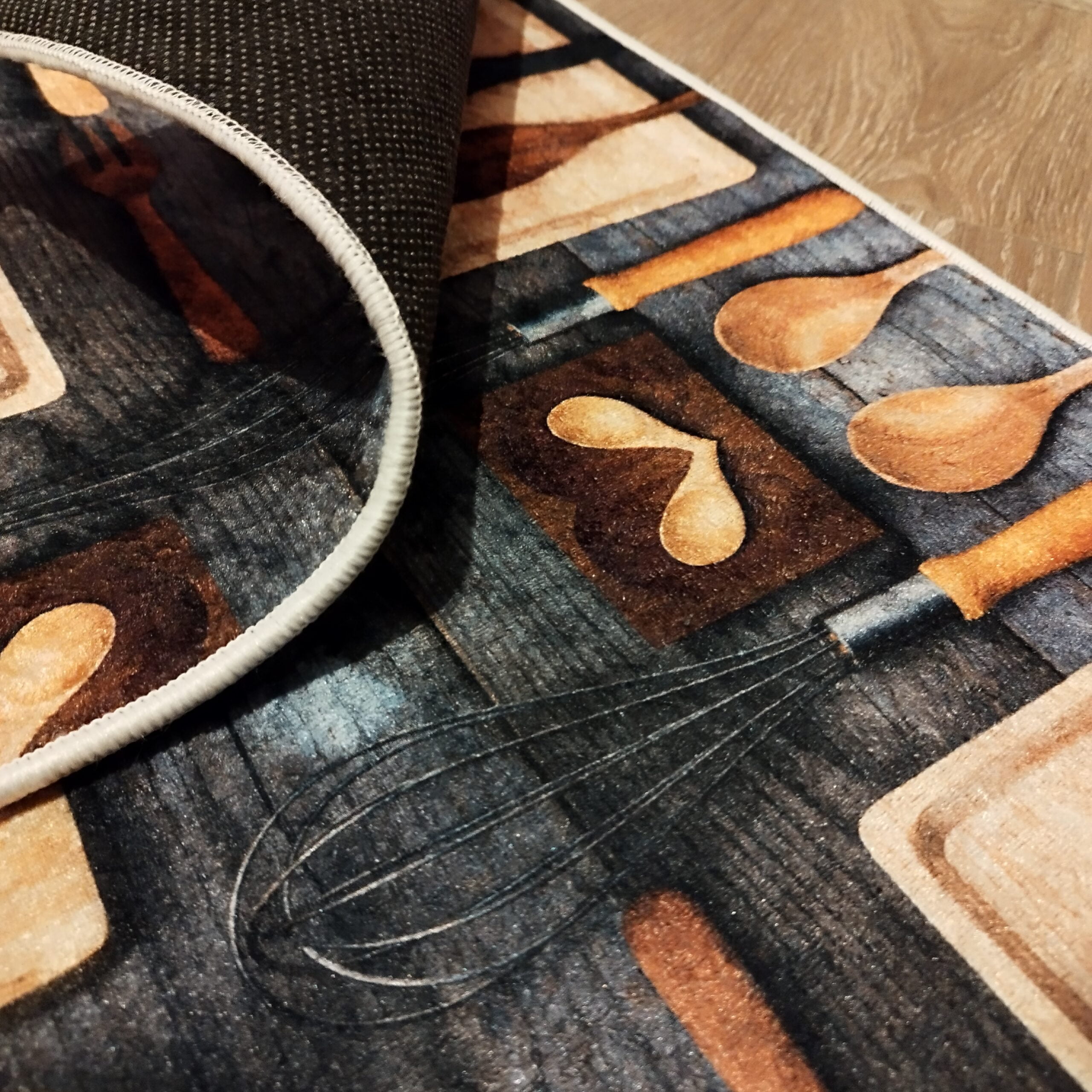 Set 2 Covoare bucatarie, antiderapante, din burete 50x60cm+50x120cm CBB01 - imagine 5