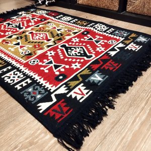 Covor traditional, cu doua fete, dimensiunea 60x150cm  HCA10 - imagine 3