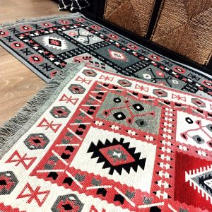 1+1 Covoare traditionale, cu doua fete, dimensiunea 60x90cm+ 120x180cm HCA13