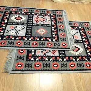 1+1 Covoare traditionale, cu doua fete, dimensiunea 60x90cm+60x120cm HCA13 - imagine 2