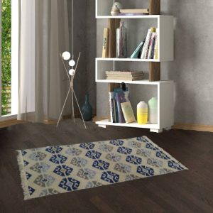 1+1 Set Covoare traditionale, dimensiunea 120x180cm verde si crem, model RUSTIC - imagine 3