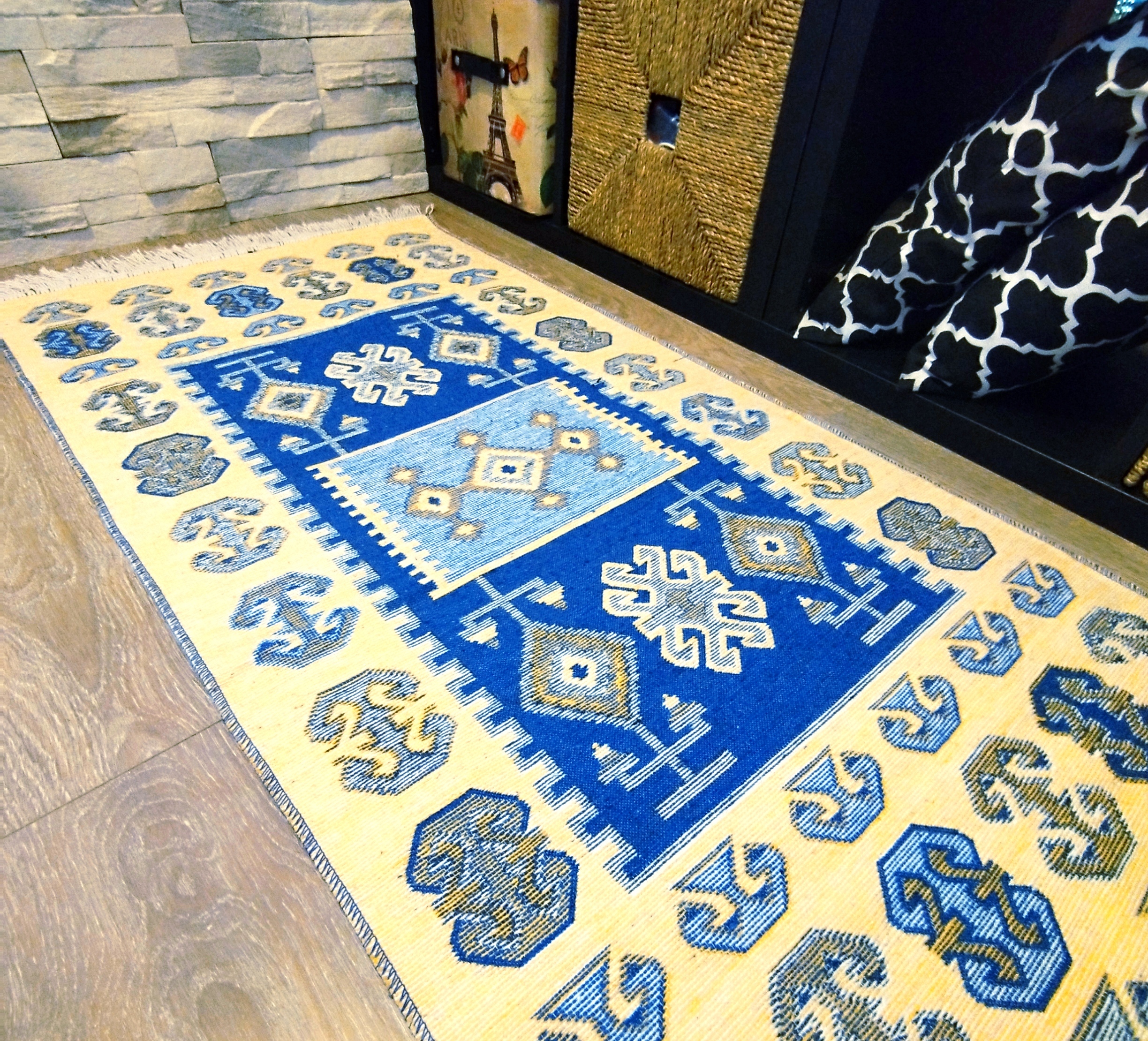 Covor traditional, cu doua fete, dimensiunea 60x120cm HCC03 - imagine 2