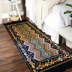 Covor tesut, cu doua fete, din bumbac, dimensiunea 100x300cm, HCA04 - imagine 2