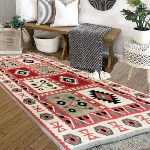 Covor traditional, cu doua fete, dimensiunea 80x300cm, HCA13 - imagine 2