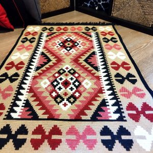 Covor traditional, cu doua fete, dimensiunea 80x300cm, HCA18 - imagine 2