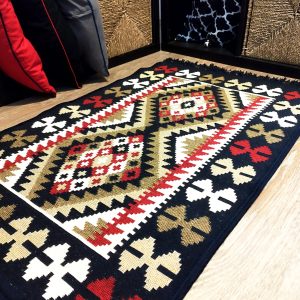 1+1 Covoare traditionale, cu doua fete, dimensiunea 60x90cm+ 120x180cm HCA18 - imagine 4