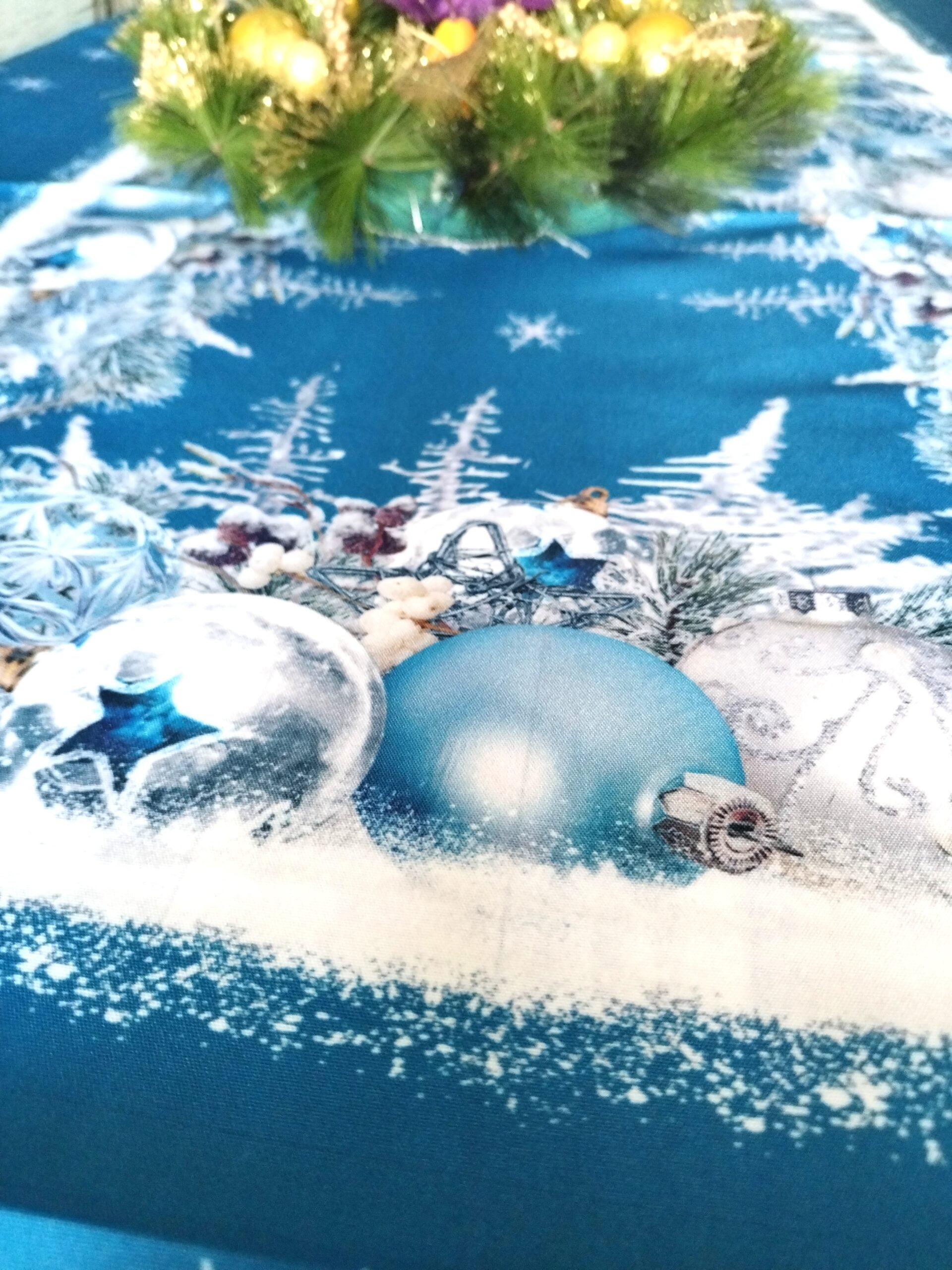 Fata de masa Craciun, impermeabila 150x220 cm Christmas22 - imagine 5