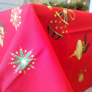 Fata de masa Craciun, din bumbac, dimensiune 150×180 cm Christmas11