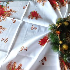 Fata de masa Craciun, impermeabila 150x220 cm Christmas24 - imagine 5
