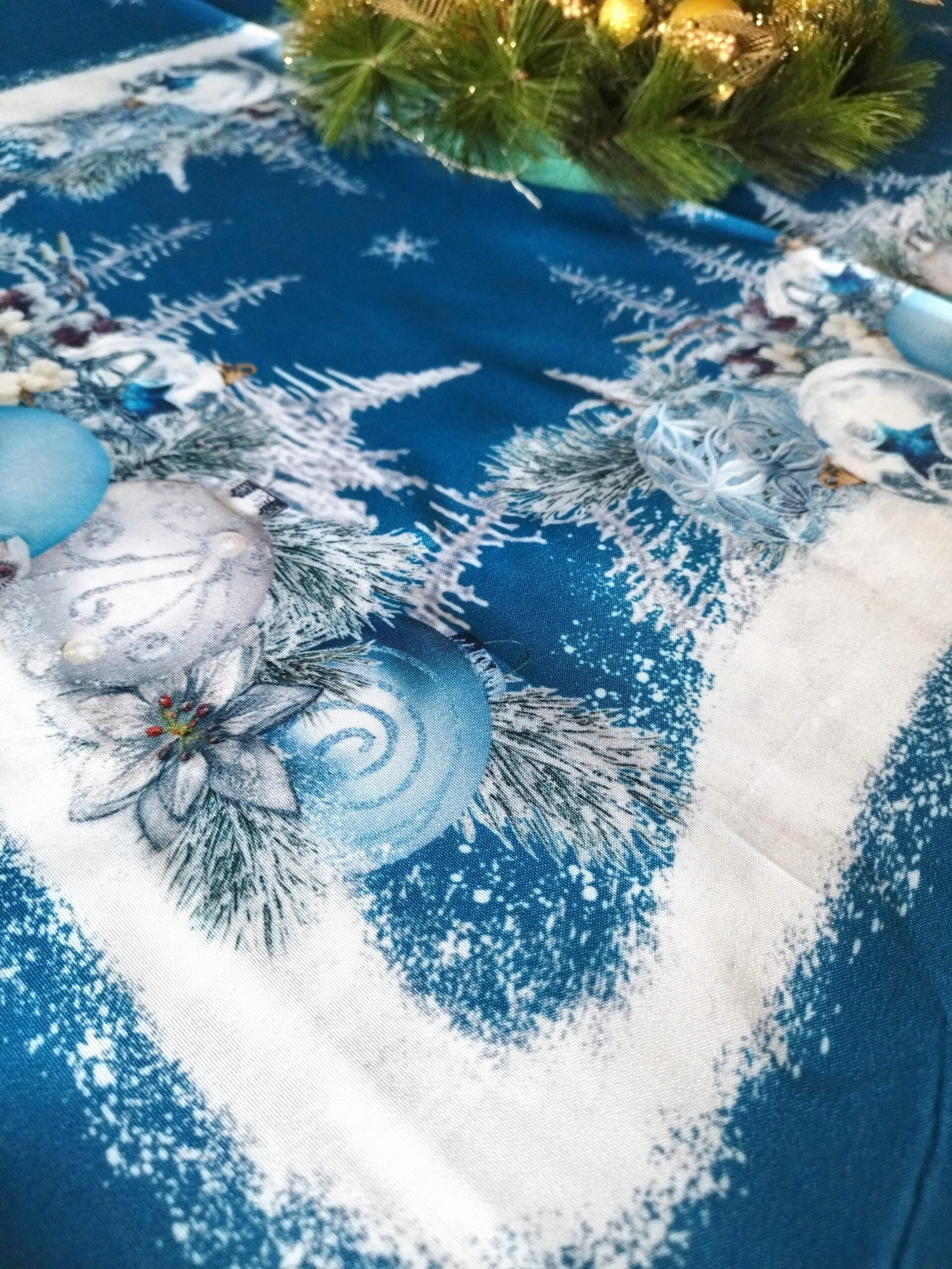 Fata de masa Craciun, impermeabila 150x220 cm Christmas22 - imagine 4