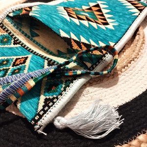 Traista cu model traditional Turquoise - imagine 3