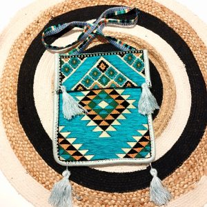 Traista cu model traditional Turquoise