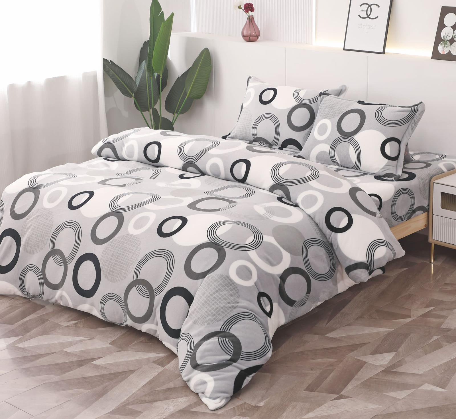 Lenjerie pufoasa Cocolino, cu husa elastic pentru saltea 180x200x20cm LC016