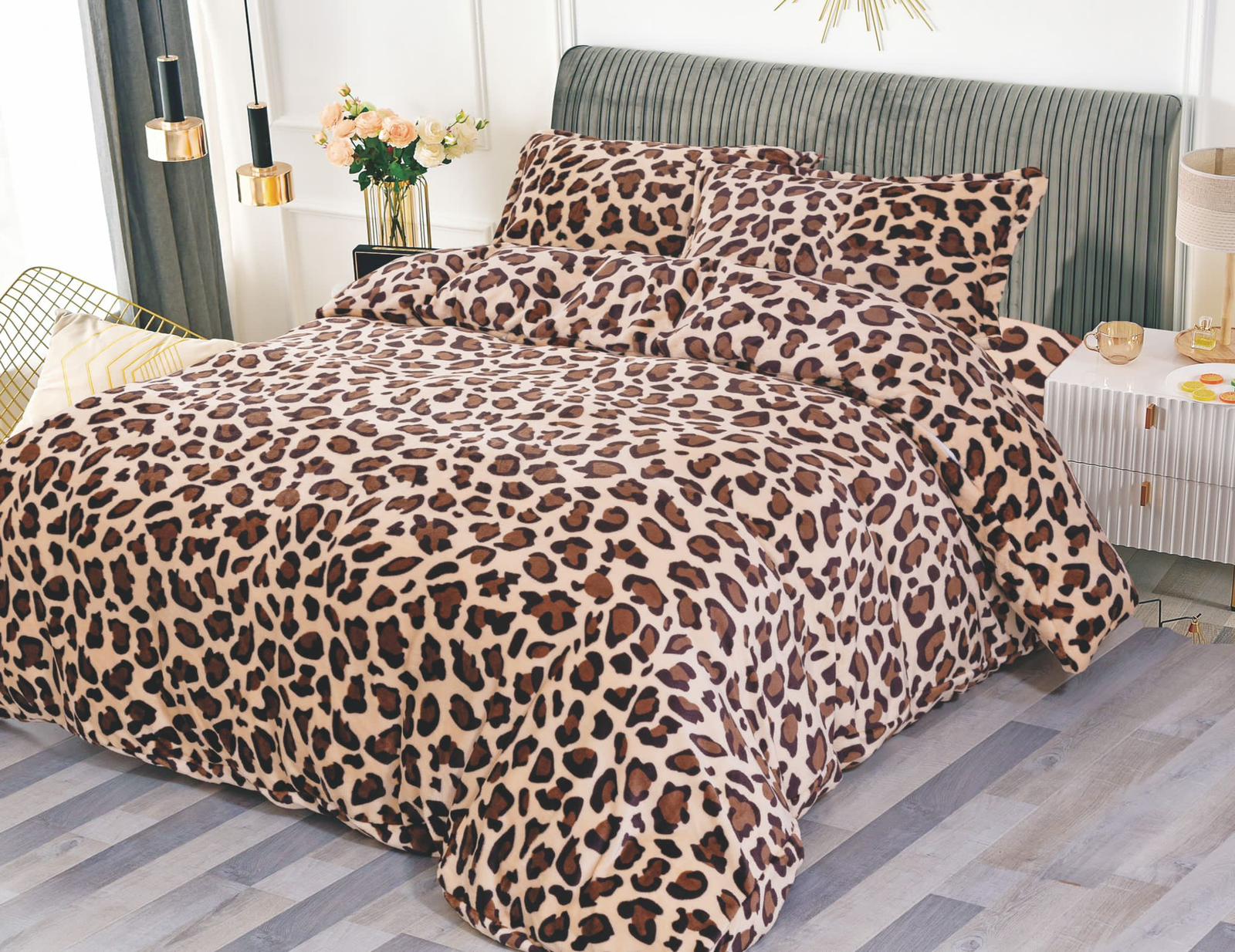Lenjerie pufoasa Cocolino, cu husa elastic pentru saltea 180x200x20cm LC008