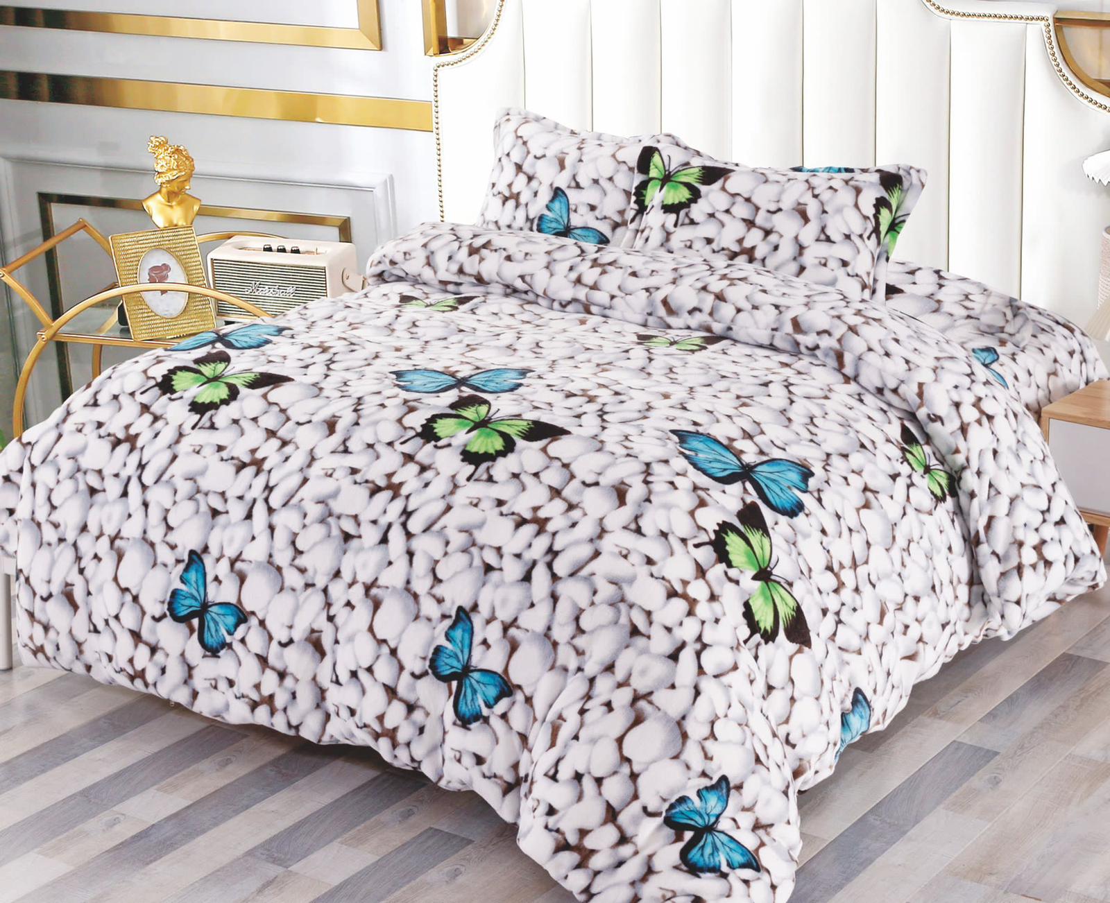 Lenjerie pufoasa Cocolino, cu husa elastic pentru saltea 180x200x20cm LC011