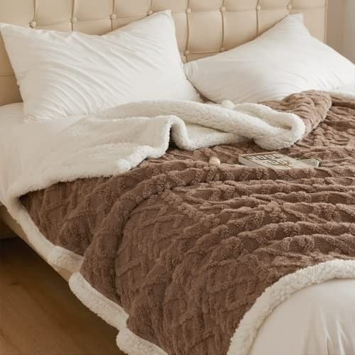 Patura calduroasa, cu Blanita Cocolino 200x230cm -BROWN - imagine 4