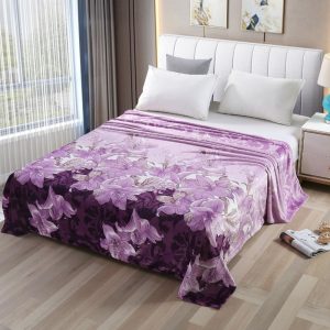 Patura pufoasa, COCOLINO 200x230cm - FLORI MOV