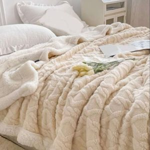 Patura calduroasa, cu Blanita Cocolino 200x230cm -YVOIRE - imagine 5