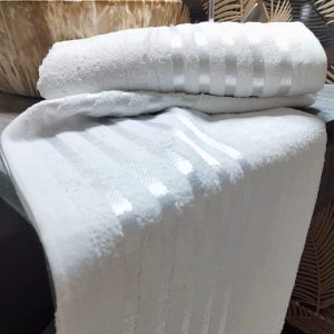 Set 4 Prosoape albe, bumbac 100%, dimensiunea 60x90cm, 400gr/mp Soft - imagine 3