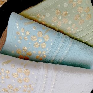 Set 3 prosoape baie, bumbac 100%, dimensiune 70x140cm colorate Flower01 - imagine 2