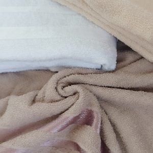 Set 3 prosoape baie Maya, bumbac 100%, dimensiune 70x135cm culoare crem, alb, maro - imagine 3