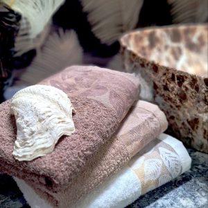 Set 3 prosoape baie Capucino , bumbac 100%, dimensiune 50x85cm
