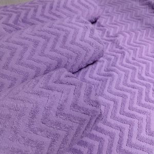Set 4 prosoape baie , bumbac 100%, dimensiune 50x100cm Waves LILA - imagine 3