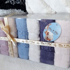 Set 6 prosoape pentru maini, bumbac 100%, dimensiune 30x50cm Pastel04 - imagine 3
