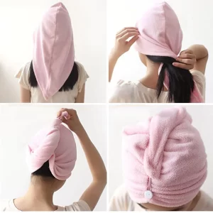 Prosop ROSE pentru par, bumbac 100% - imagine 2